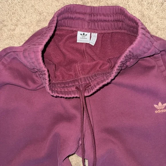 Adidas Burgundy Joggers (size m) - Picture 4 of 8